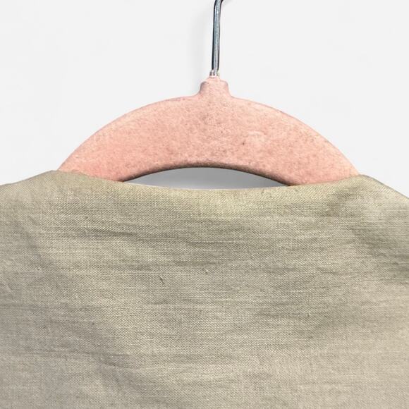 Vintage 90s My Michelle 100% Cotton Khaki Button Down Front Dress - Picture 10 of 11